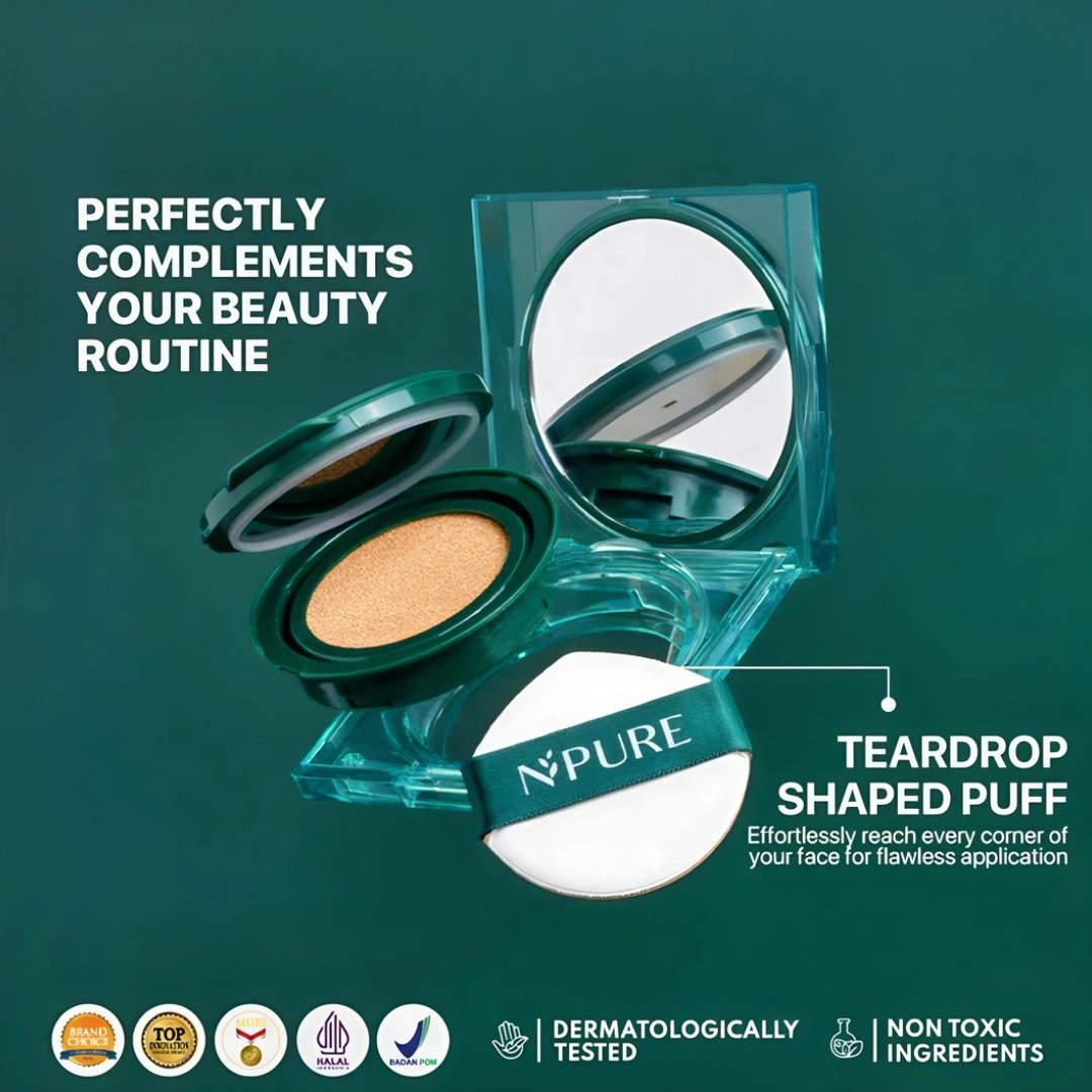 Pratinjau NPURE Centella Asiatica Flawless Matte Power Cushion